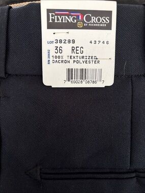 Flying Cross Men’s Navy Police/Fire/Corrections Work Pants - 36 Reg